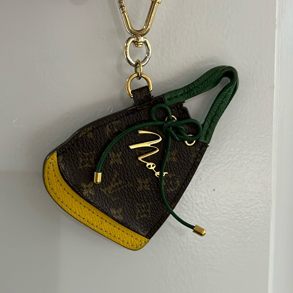 Louis Vuitton Brown and Yellow Key Holder